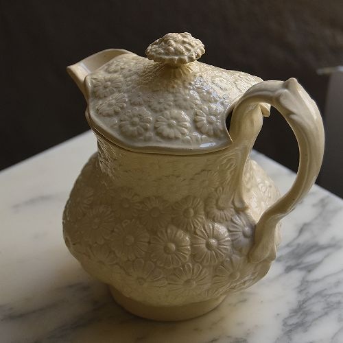 希少‼美品◇ボルドー窯マーガレットレリーフ皿クレイユモントロー