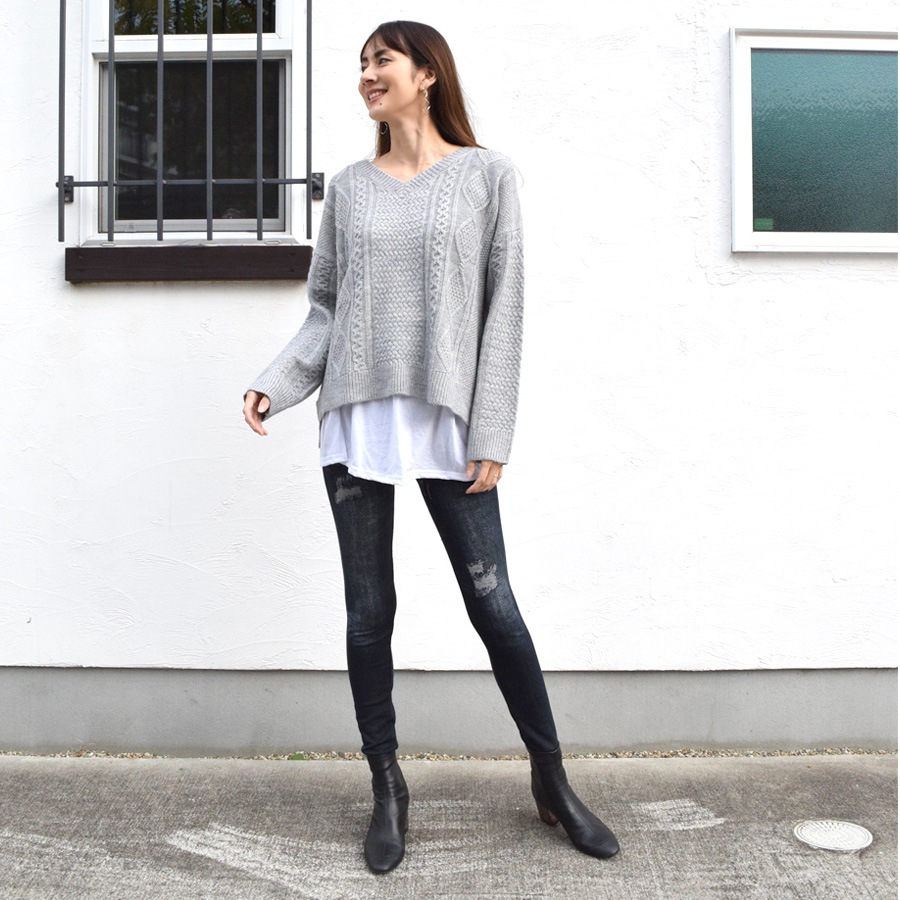 デニム レギンス パンツ レディース ボトムス あったか 暖か 裏
