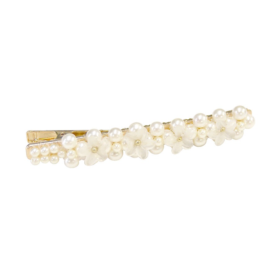 新品　シモーネロシャ　ヘアピン　ヘアクリップ　パール　セシリーバンセン ヘアクリップ パール フラワー 花 ぎっしり ヘアピン ロング