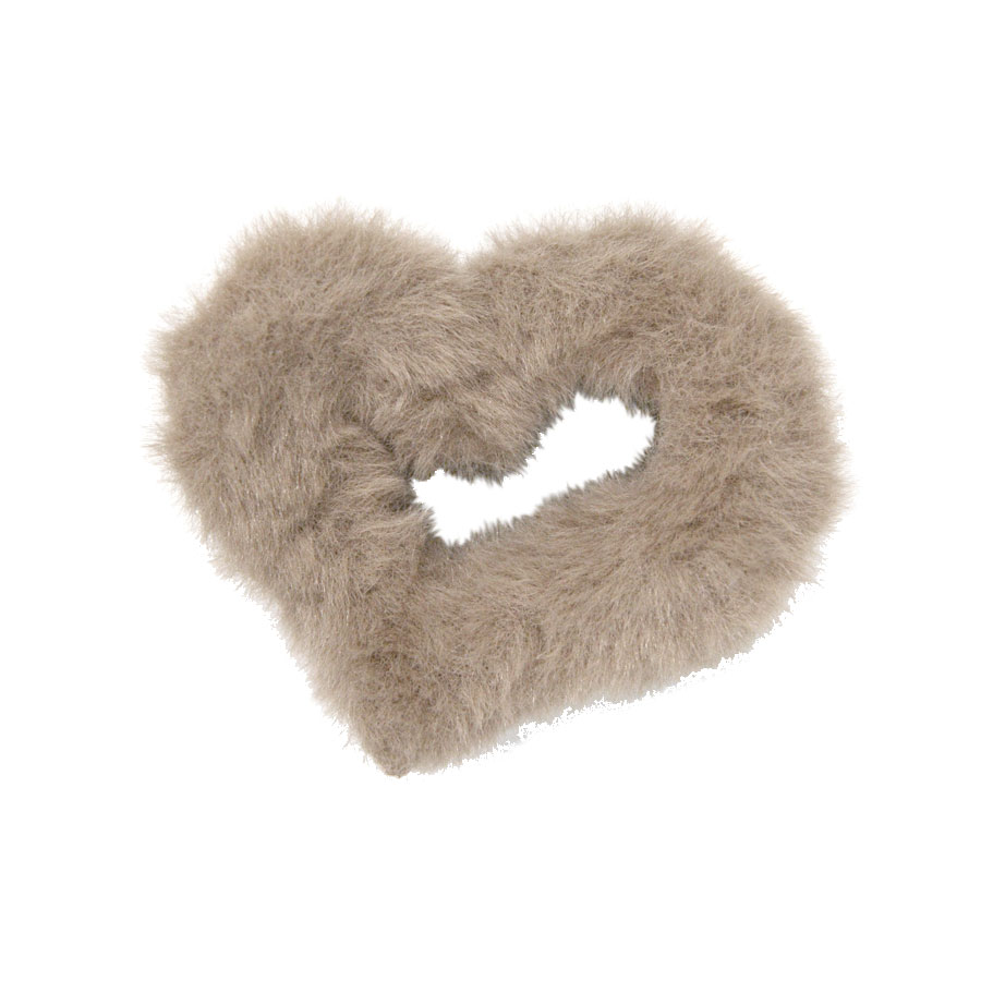 ベビー ヘアクリップG もこもこ ファー ハート ベビー ヘアクリップG もこもこ ファー ハート