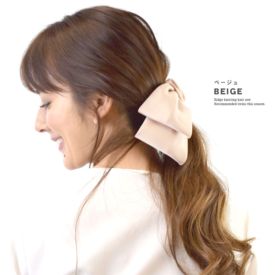 BIG リボン バレッタ 大きめ レディース ヘアアクセサリー