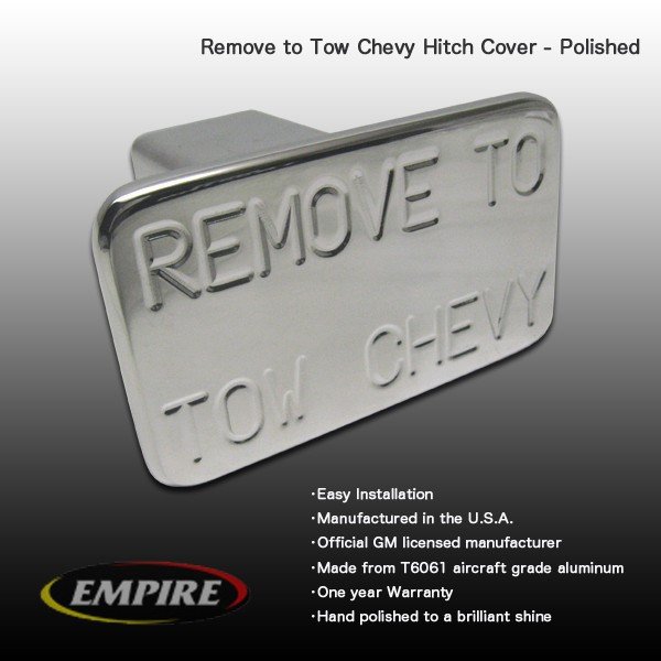 EMPIRE 汎用 ビレットヒッチカバー ☆Remove to Tow Chevy☆シボレー 