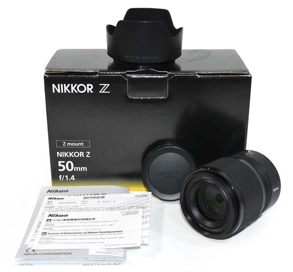 Nikon Nikkor 50mm f/1.4 レンズ 元箱付き ☆極美品！NIKON ニコン NIKKOR Z 50mm F1.4 単焦点レンズ 元箱