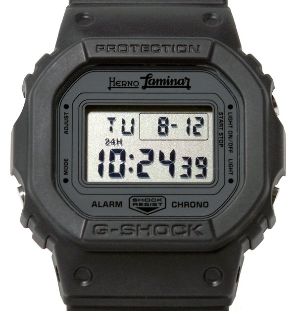 値下げ　G-SHOCK HERNO ヘルノDW-5600HERN023-1JR ヘルノ」と「G-SHOCK」の贅沢なコラボウォッチが登場！