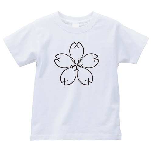 Tシャツ 家紋シリーズ 松葉桜 (まつばざくら)
