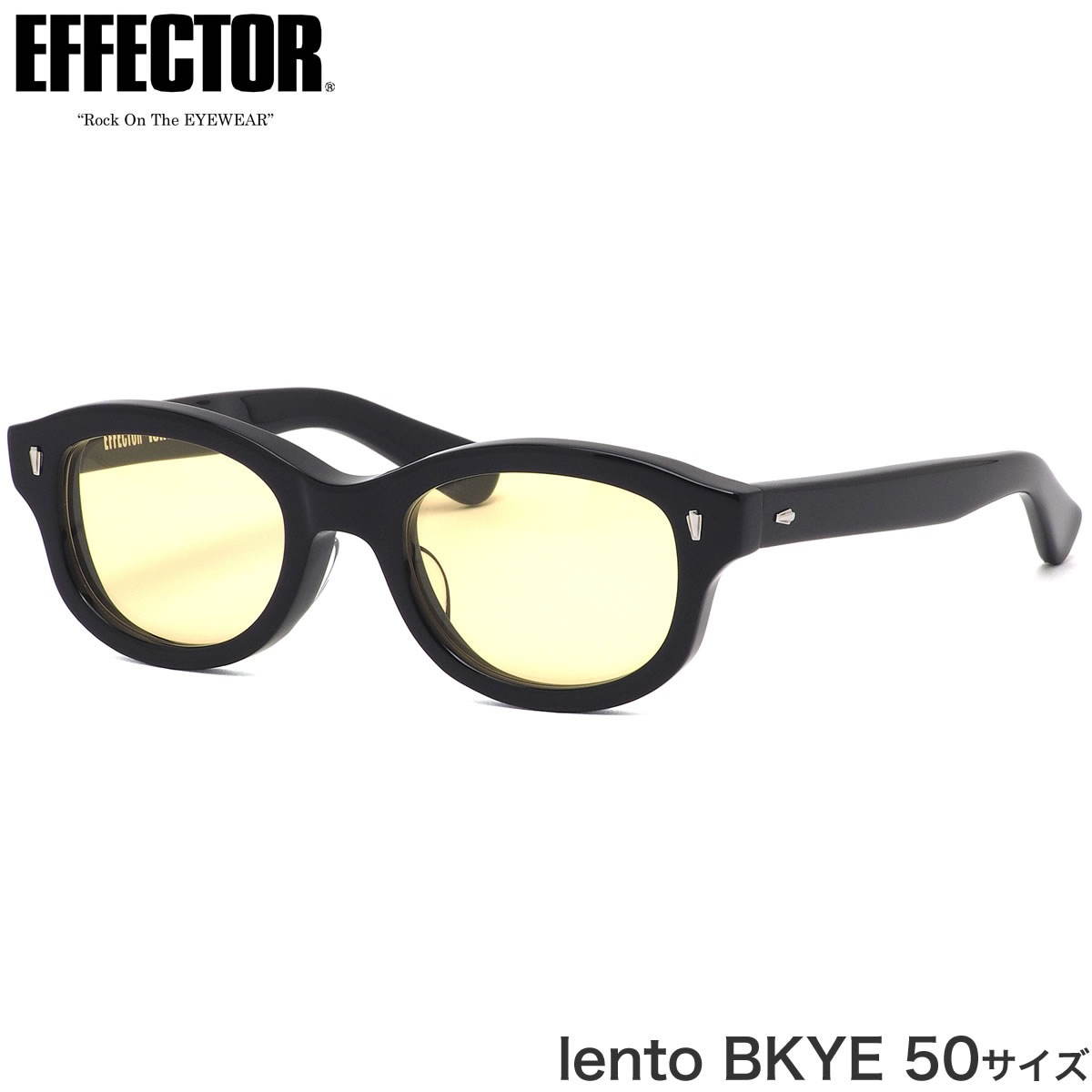 エフェクター EFFECTOR サングラス /lento BKYE 50サイズ /レント 肉厚  