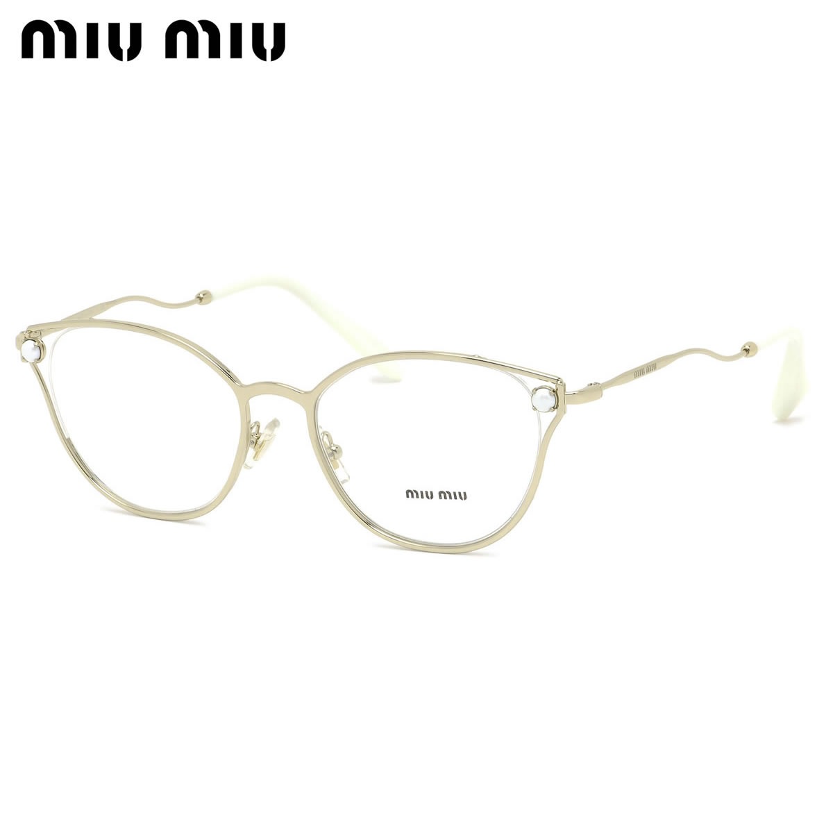 ミュウミュウ MIUMIU メガネ /MU53QV ZVN1O1 52サイズ /キャッツ