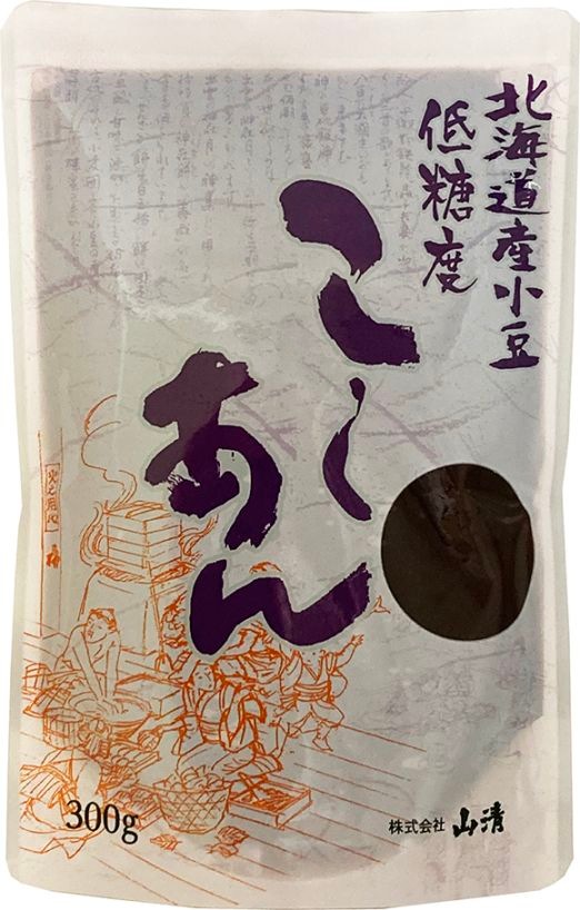 北海道産小豆 低糖度こしあん 300g