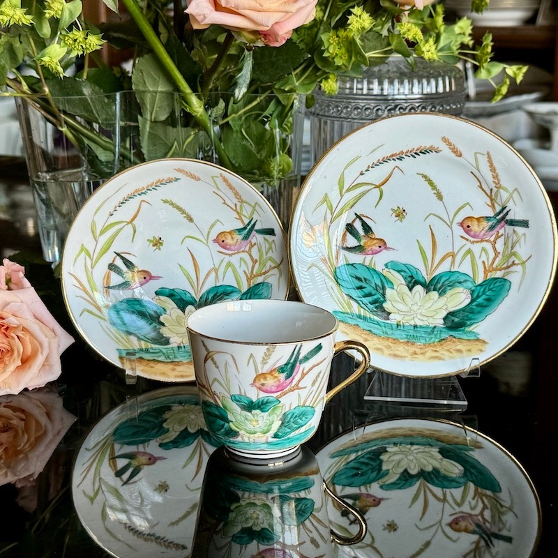 アンティーク ミントン トリオセット ヴィンテージMINTON社・ティー