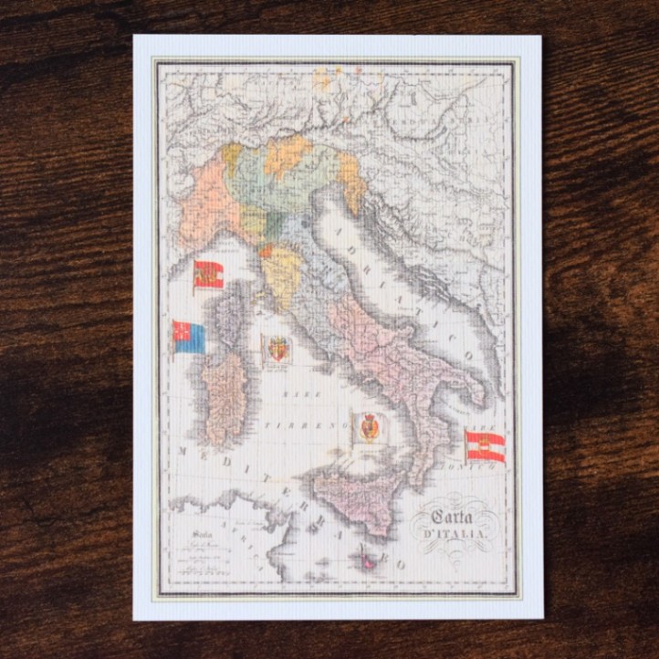 ポストカード・イタリア古地図