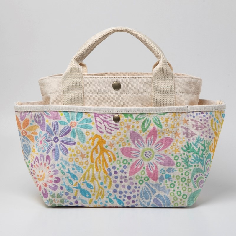 ポッケさんのお散歩バッグ / 珊瑚の花畑 | BAG,HAND BAG | 琉球帆布