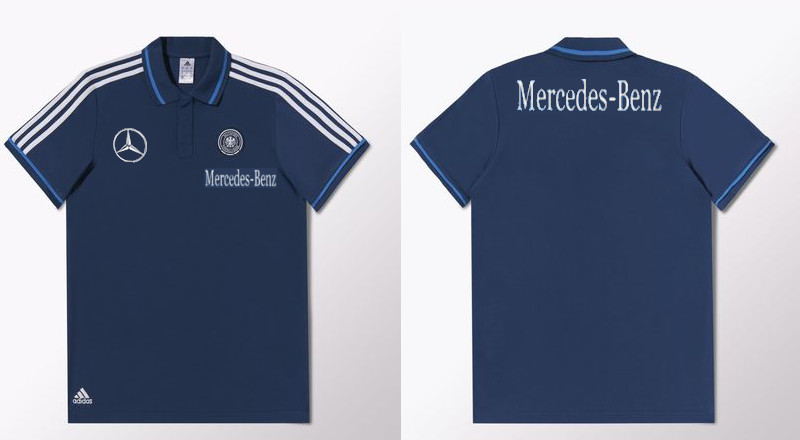 adidas サッカードイツ代表ポロシャツMercedes-Benzロゴ