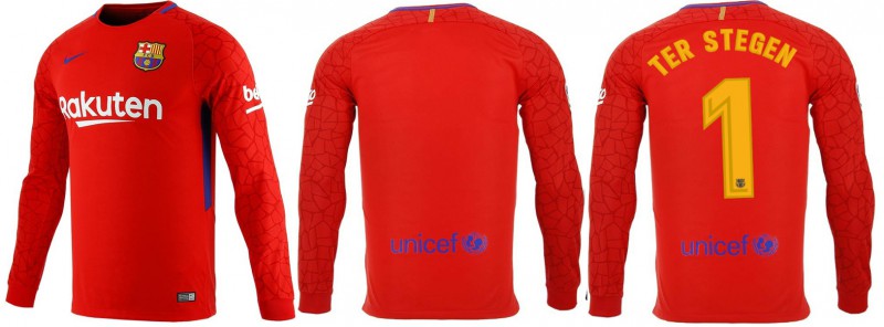 【はこぽす対応商品】 スペイン市場独占！17/18 オフィシャルGK F.C.バルセロナ ウェア