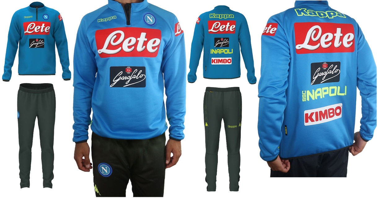 18-19 SSCナポリ トレーニングスーツ