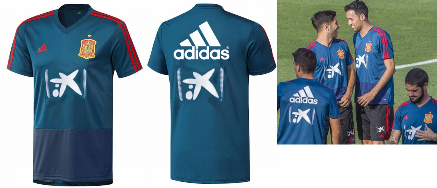 スペイン代表スポンサー入りプラクティスシャツ』 【公式通販】