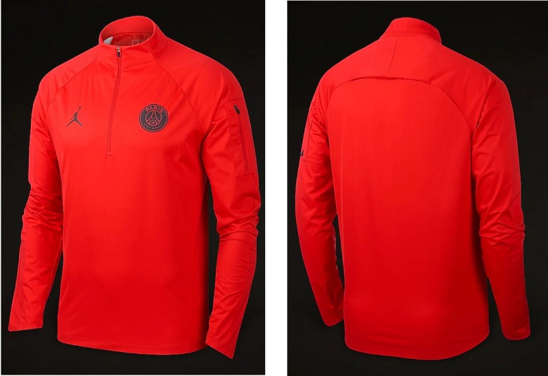 パリ・サンジェルマン シールド スクアッド ドリル トップス - レッド　S パリ・サンジェルマン シールド スクアッド ドリル トップス - レッド