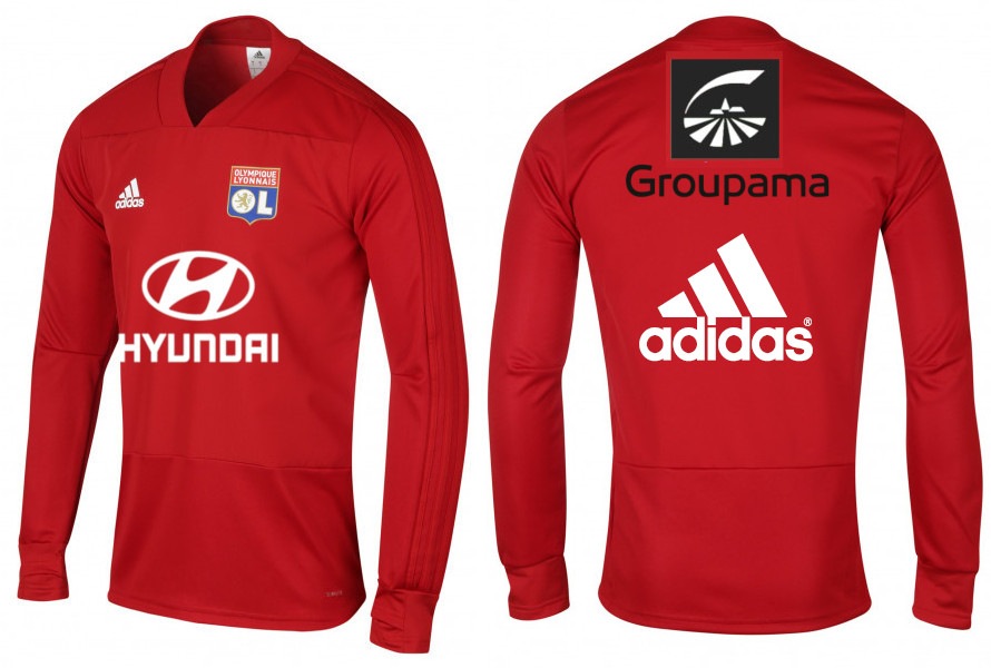 オリンピックリヨンオフィシャルトレーニングスーツ