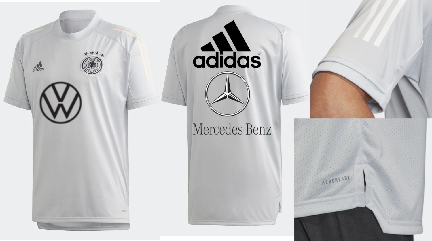 adidas サッカードイツ代表ポロシャツMercedes-Benzロゴ