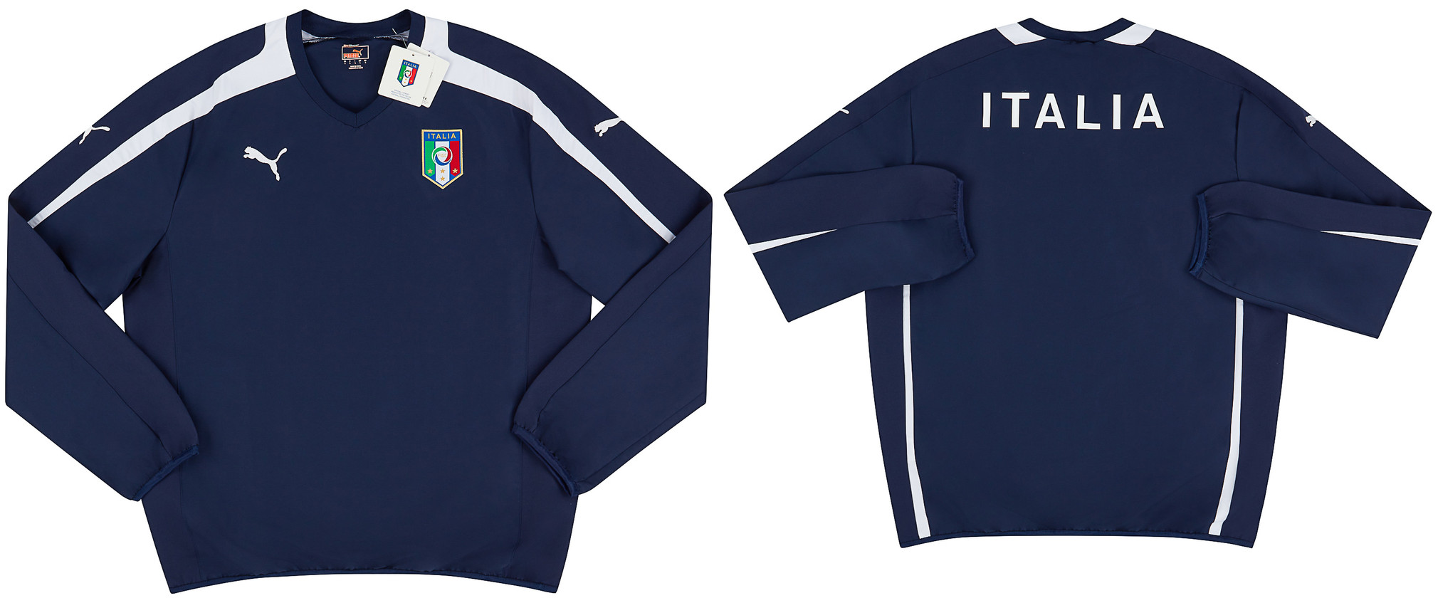 新品 160センチ イタリア代表 ウィンドブレーカー ネイビー PUMA