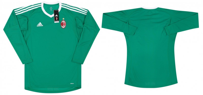 2017-18 ACミラン 選手支給品 アディゼロGKホームシャツ ユニフォーム 2017-18 ACミラン 選手支給品 アディゼロGKホームシャツ