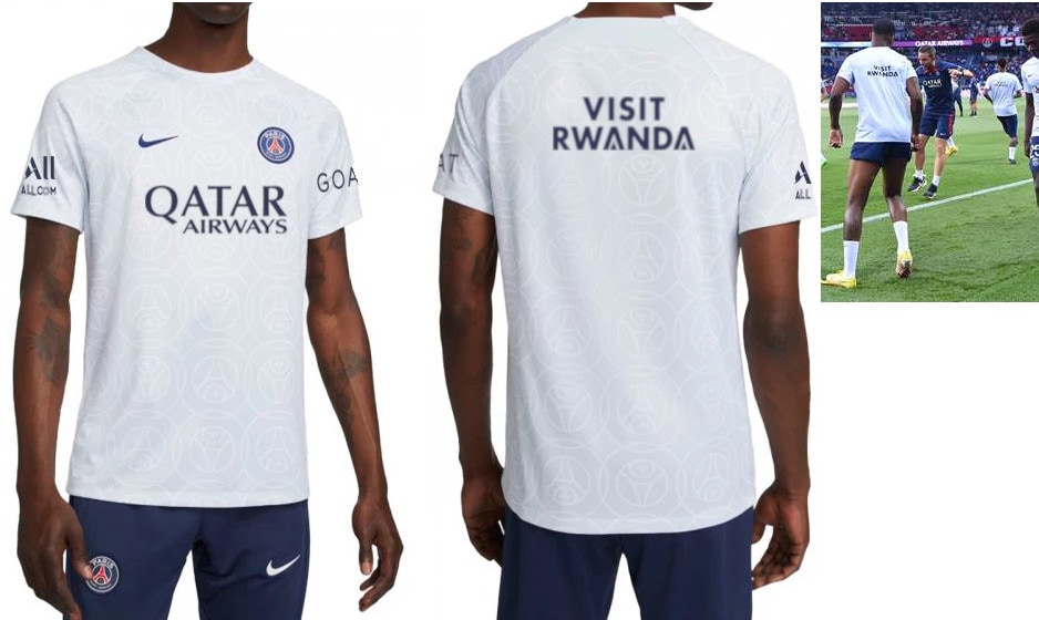 パリサンジェルマン トレーニング プレマッチ ユニフォーム ナイキ