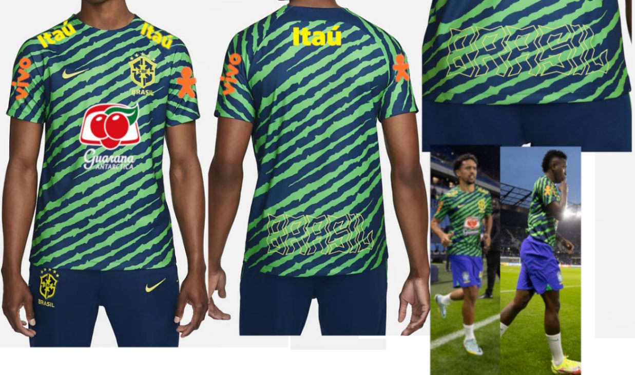Nike ブラジル代表 練習着 フルスポンサー 世界市場独占！W杯