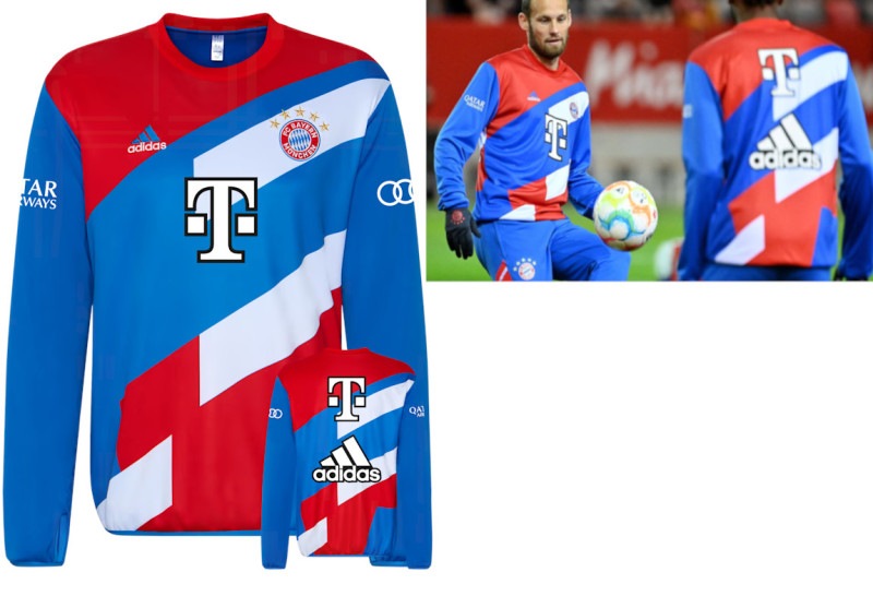 バイエルンミュンヘン選手用スポンサー入りスウェットD9