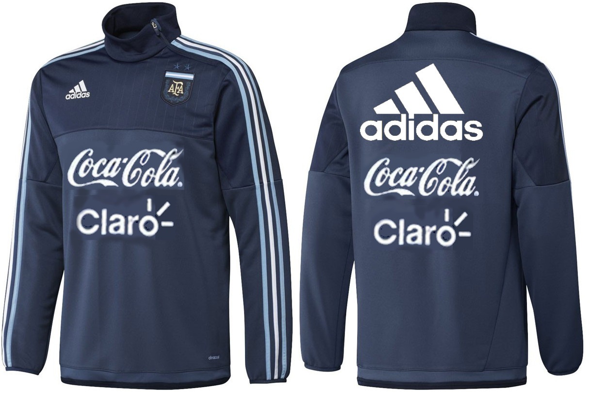 f*a様 adidas　2015 アルゼンチン代表　トレーニングトップ　フルスポ 世界市場独占・超貴重！2015年 アルゼンチン代表・オフィシャル