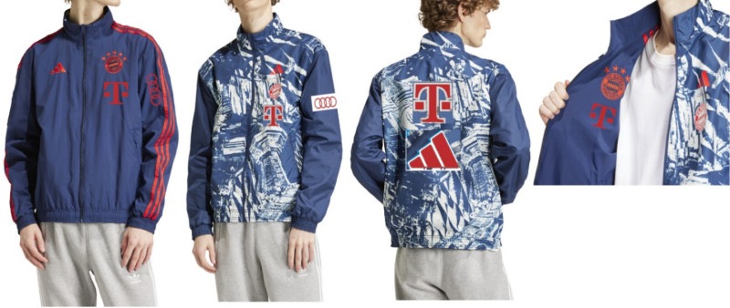 バイエルン 22-23 アンセムジャケット XO リバーシブル バイエルン 22-23 アンセムジャケット XO リバーシブル adidas