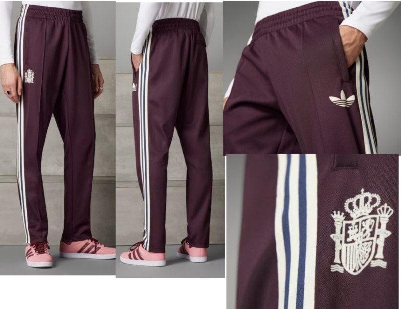adidas ORIGINALS ベッケンバウアートラックパンツ　スペイン代表 世界市場独占！2024年 スペイン代表・オフィシャルアディダス