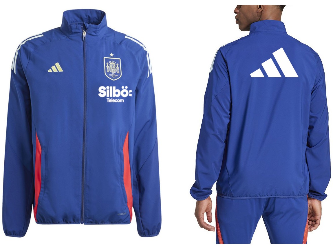 adidas スペイン代表 プレゼンテーションジャケット パンツ size O 世界市場独占！2024年ヨーロッパ選手権 スペイン代表