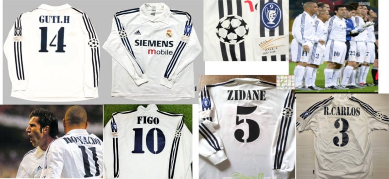 レアルマドリード Figo 10番 長袖シャツ レアル・マドリード FIGO 10 長袖シャツ 美品】レアルマドリード