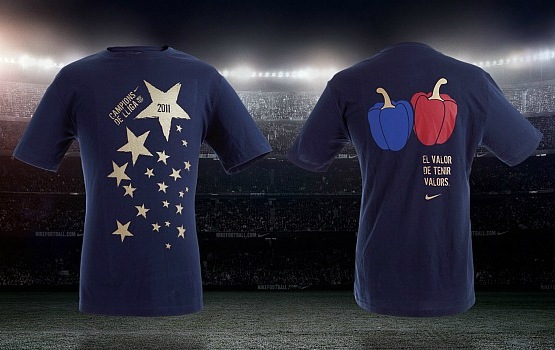 FCバルセロナ リーガ優勝記念Tシャツ FCバルセロナ リーガ優勝記念T