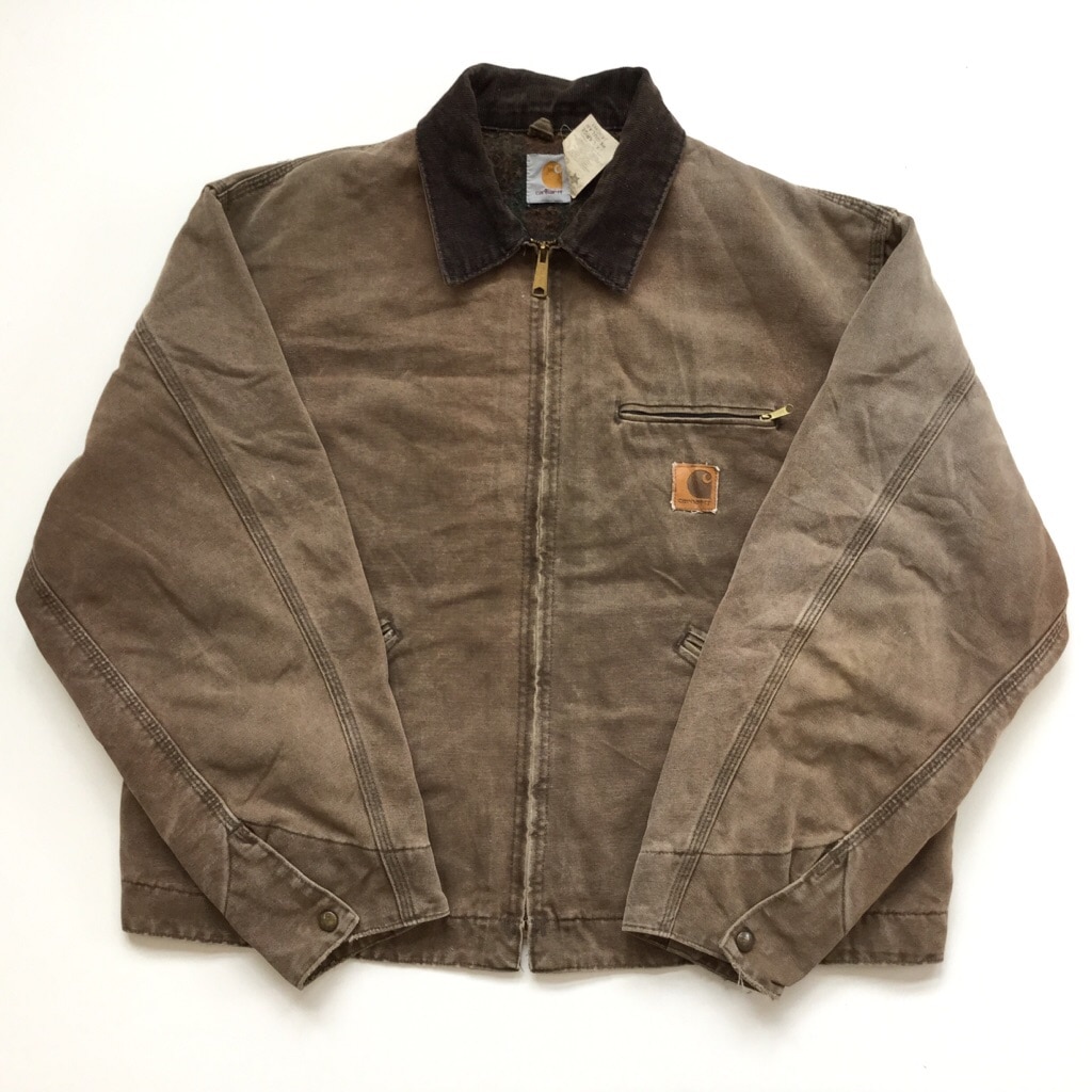 Carhartt カーハート　ペインター ダック地 大きい 革ロゴ 茶色