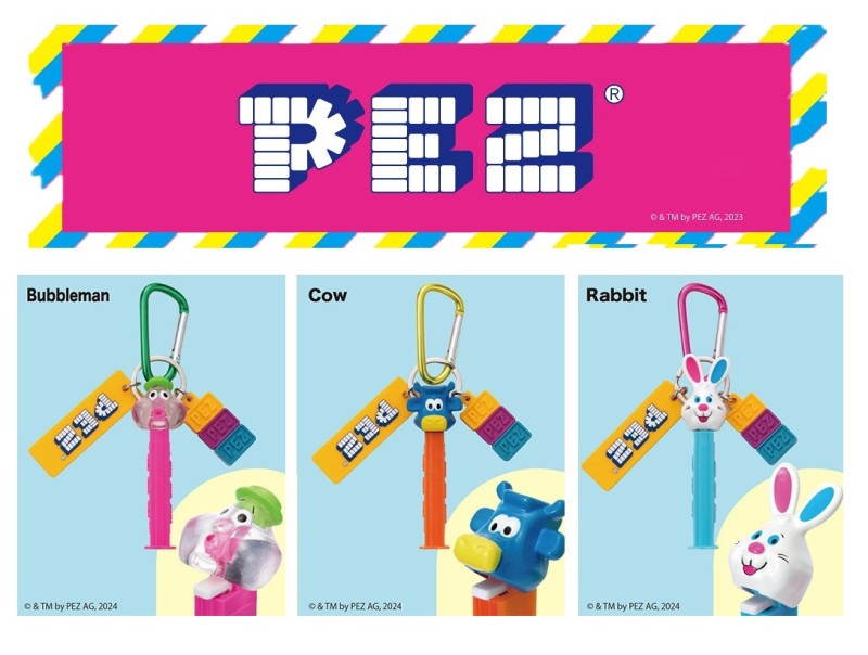 ラスト早い者勝ち！【会場限定商品】PEZ キーチャーム　ミャクミャク　2個セット ラスト早い者勝ち！【会場限定商品】PEZ キーチャーム