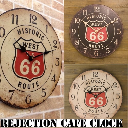 ROUTE66/ルート66◇時計/掛け時計◇点灯式◇DIY？ レジェクション