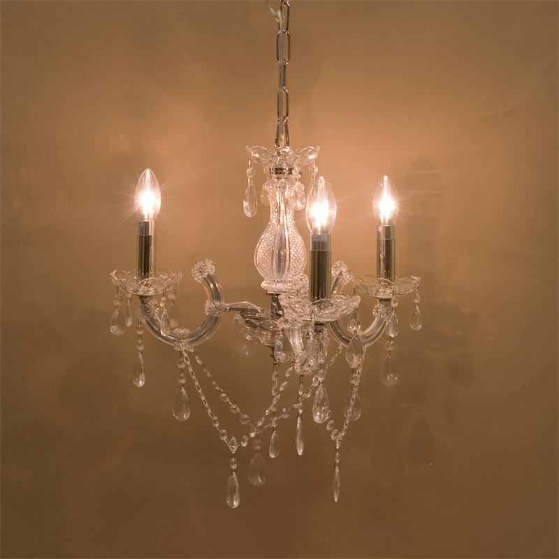 クリスタルガラスシャンデリア[Trinity クリア]【3灯】