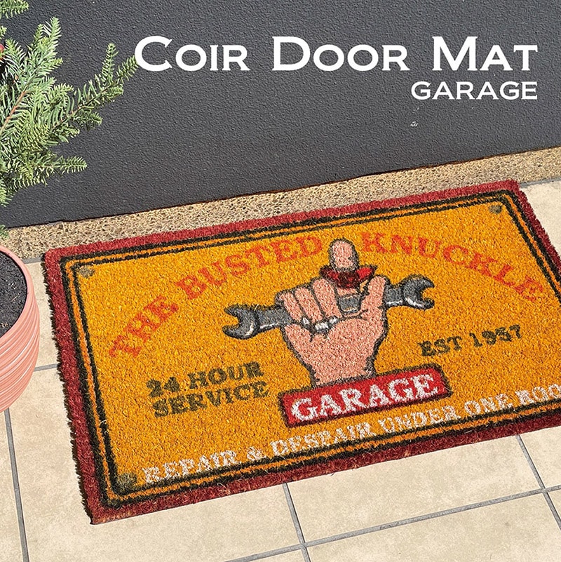 【玄関マット】Coir mat コイヤーマット［GARAGE］＜アメリカン雑貨＞-秋月貿易オンラインショップ
