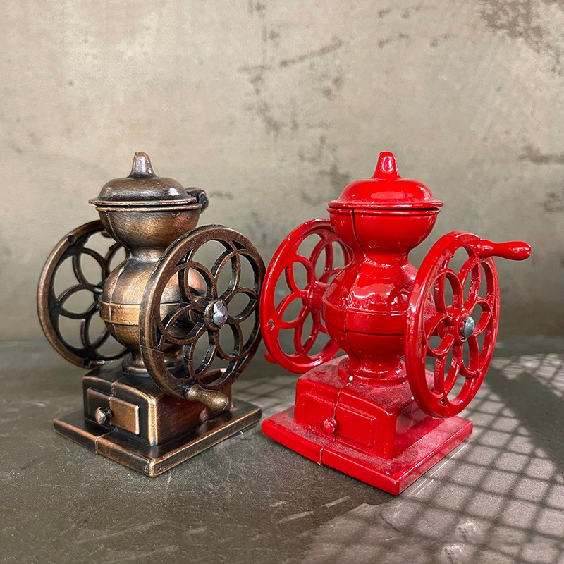 コーヒーグラインダー、アンティーク Amazon | Jian ya na アンティーク手動鋳鉄コーヒーグラインダー