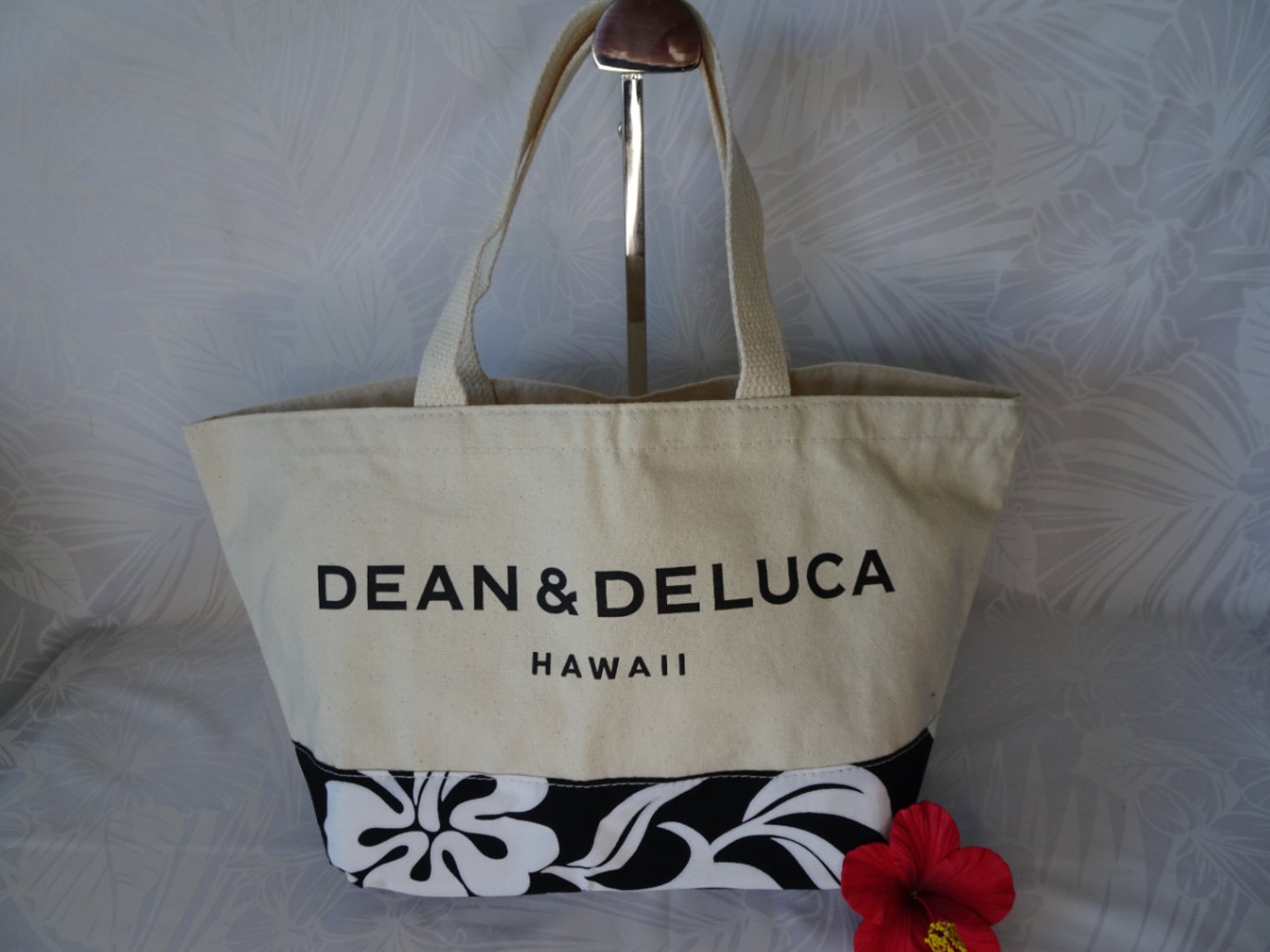 新品】DEAN &DELUCA ハワイ限定ハイビスカス柄3WAY トートバッグ