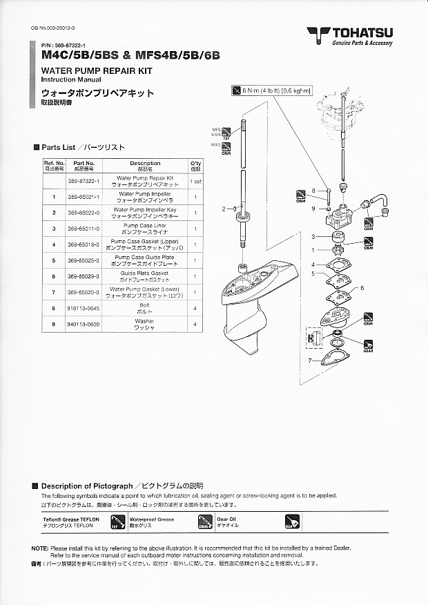 トーハツ船外機 サービスマニュアル