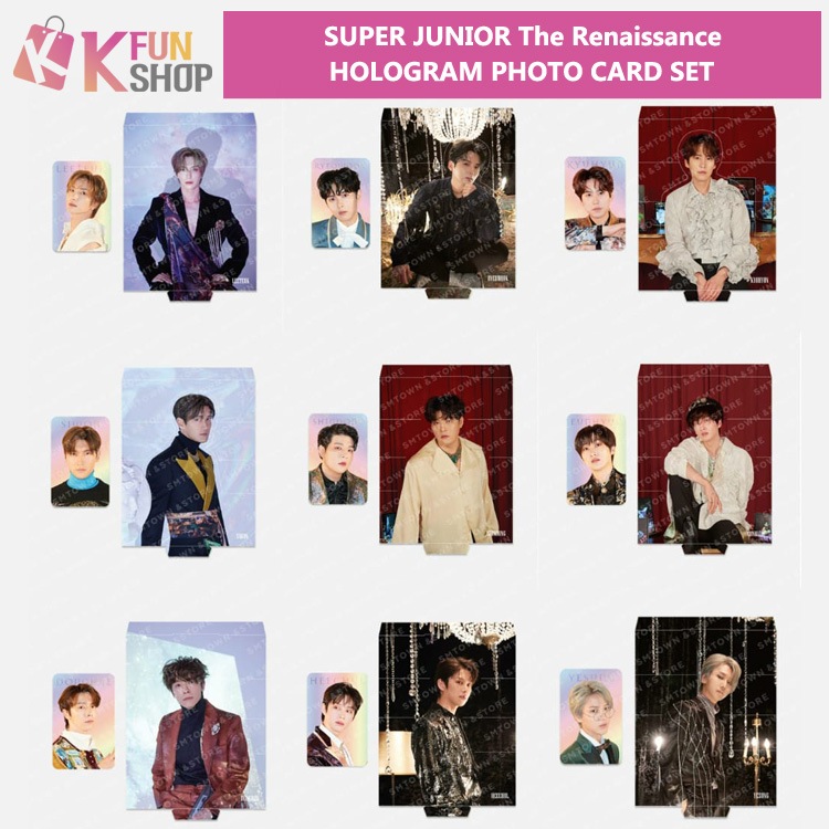 アイドル SUPER JUNIOR HOLOGRAM PHOTO CARD SET SUPER JUNIOR HOLOGRAM PHOTO CARD SET