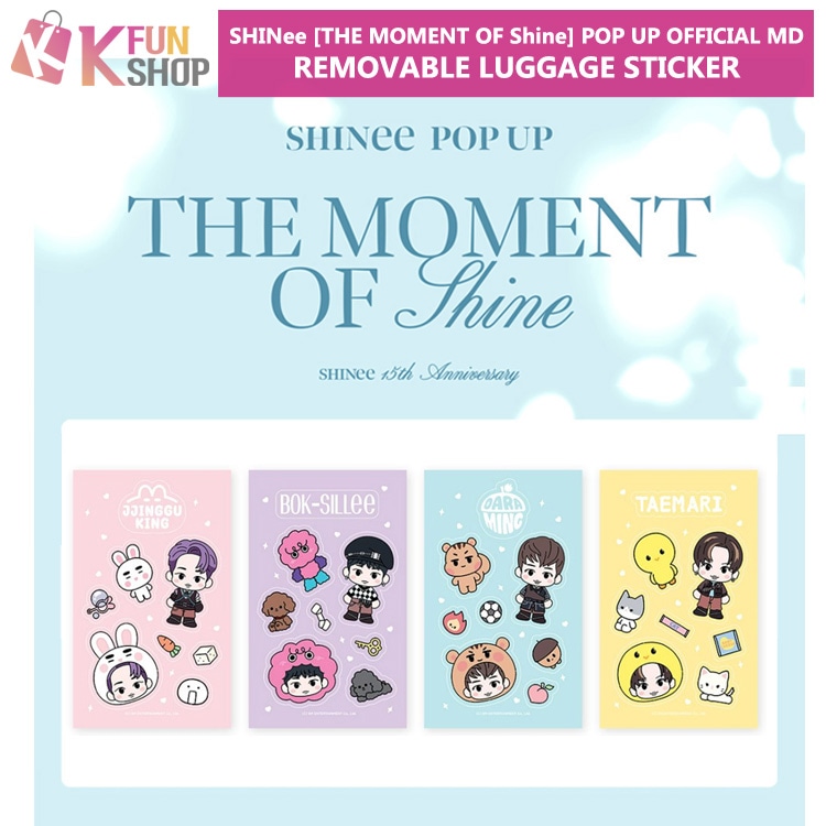 予約】SHINee REMOVABLE LUGGAGE STICKER_[THE MOMENT OF Shine] POP  