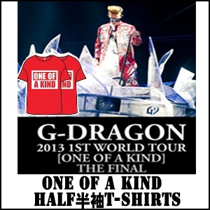 公式 GD 2013 ONE OF A KIND 半袖 Tシャーツ 赤 M ONE OF A KIND 半袖T-SHIRTS (RED)［2013 GD FINAL GOODS］