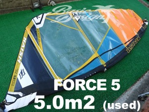 2020 ナッシュセイル フォース5 NAISH FORCE 5 5.0m2 (中古/USW