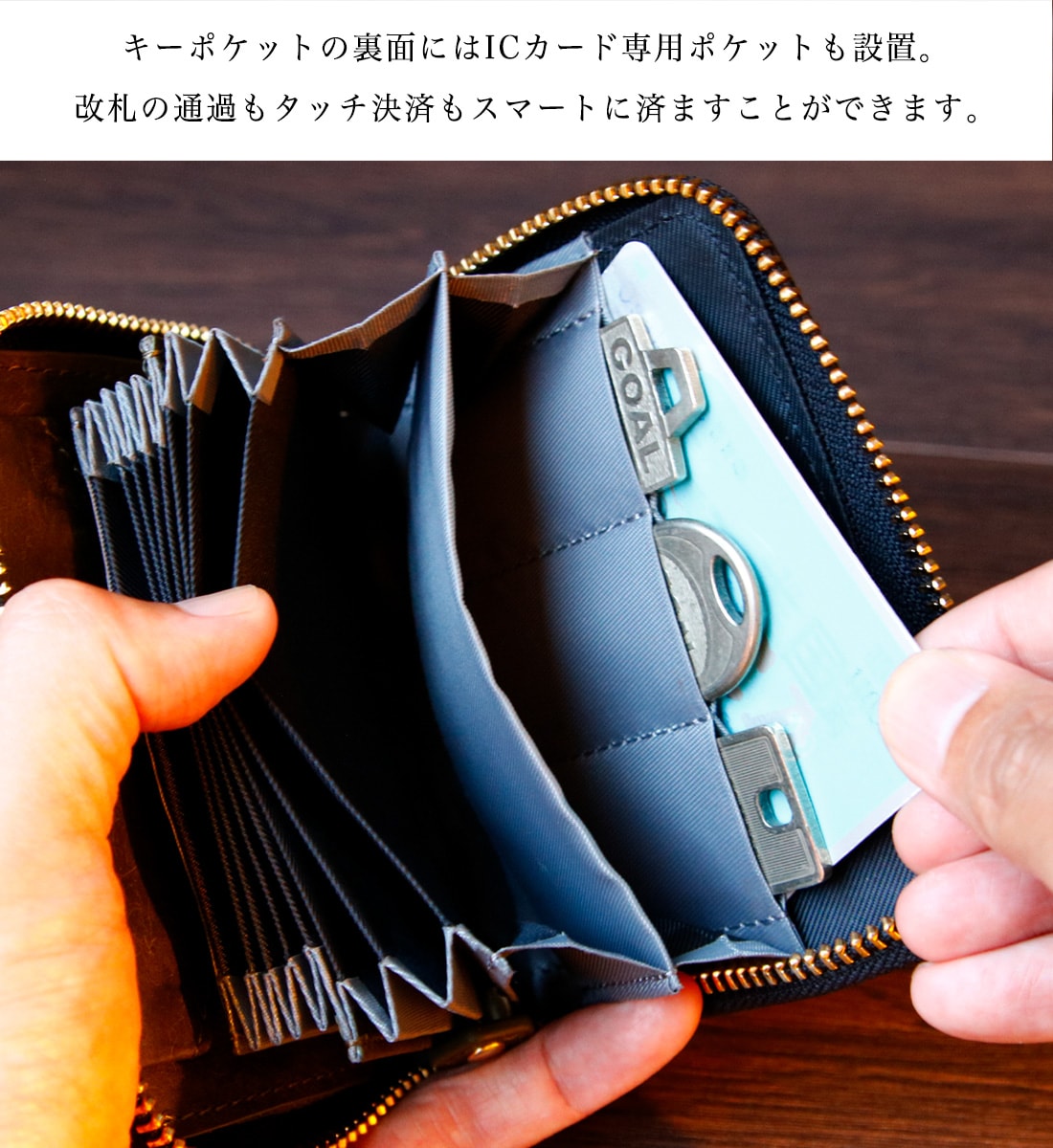 SATTO お札が折れない ミニ財布 サット メンズ イタリアンレザー