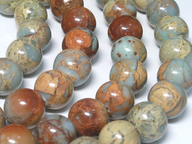 パワーストーン天然石穴開きジャスパー直径4.5cm139gNo.377