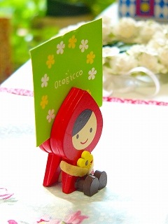 DECOLE　デコレ　メモスタンド　カードスタンド Decole otogicco 赤ずきんちゃん メモスタンド＜フラワー