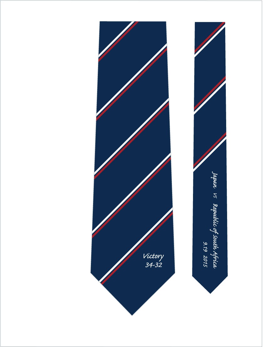 完売品）ラクビーワールドカップ日本代表ネクタイ
