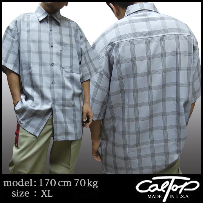 LA California HIPHOP Tシャツ ギンガムチェック